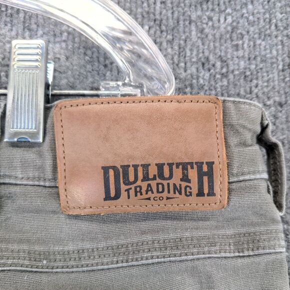 Duluth Trading Co. Flex Fire Hose Straight Leg Pants Mens 42x32 Gray Workwear - Picture 14 of 16